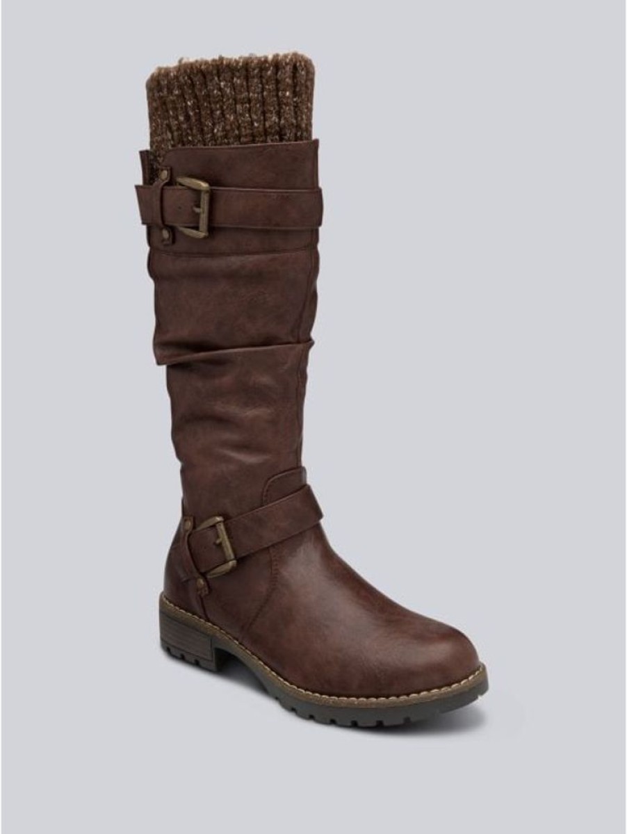 Lotus Lotus Juniper Knee High Boots In Chocolate Brown | Boots