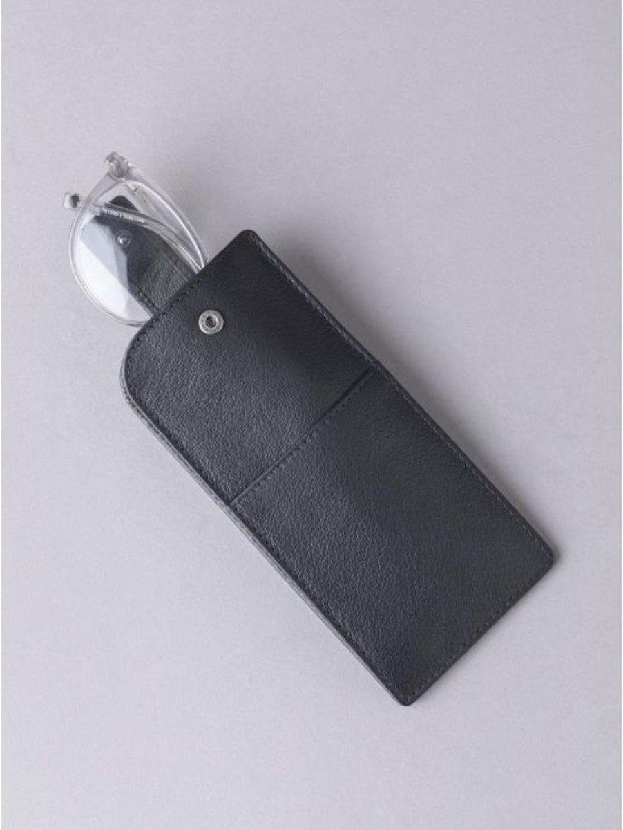 Lakeland Leather Scarsdale Leather Glasses Case In Black | Glasses Cases