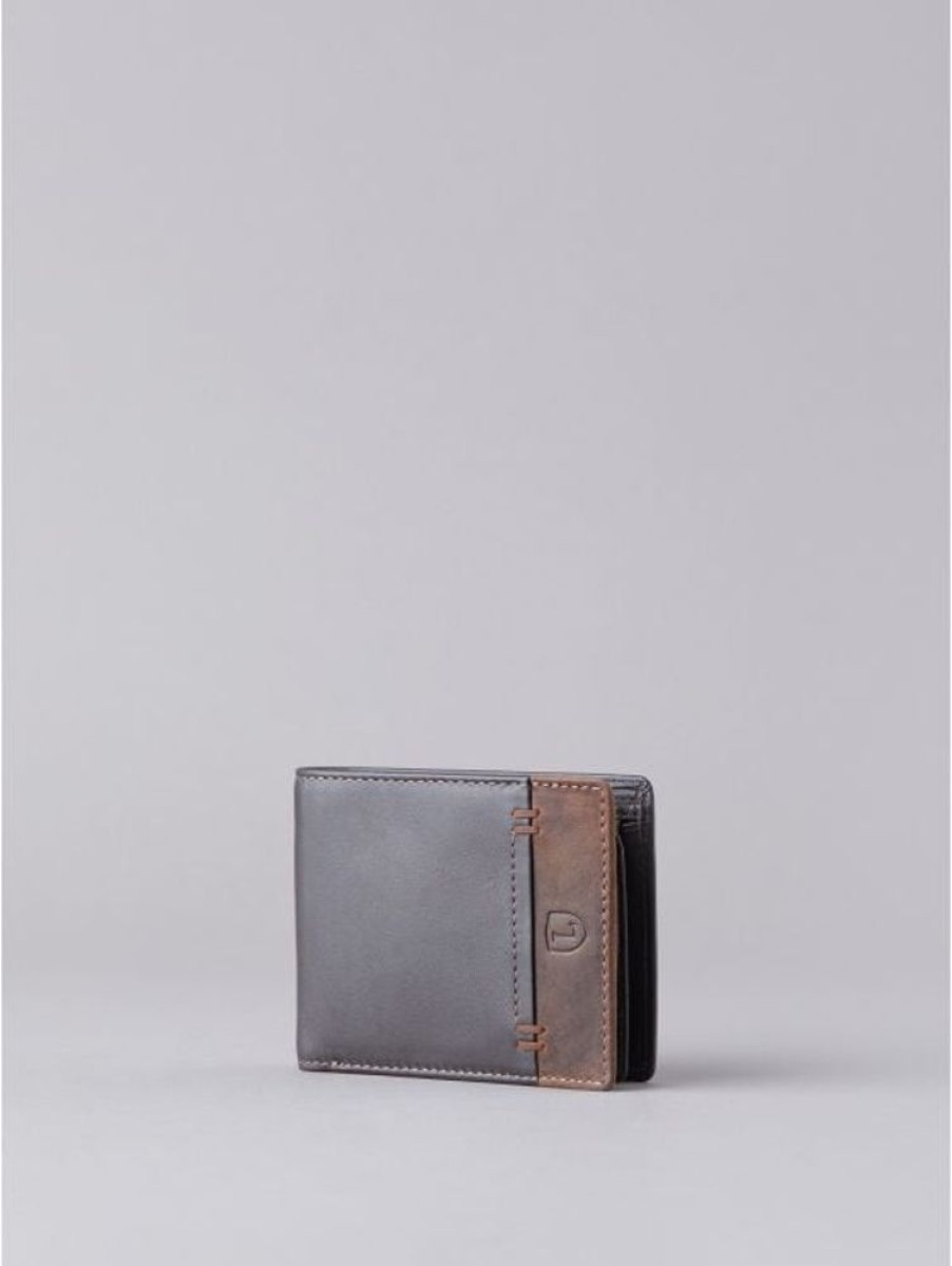 Lakeland Leather Stitch Leather Bi-Fold Wallet In Brown | Wallets & Card Holders