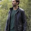 Lakeland Leather Jonathan Leather Jacket In Black & Cognac | Coats & Outerwear