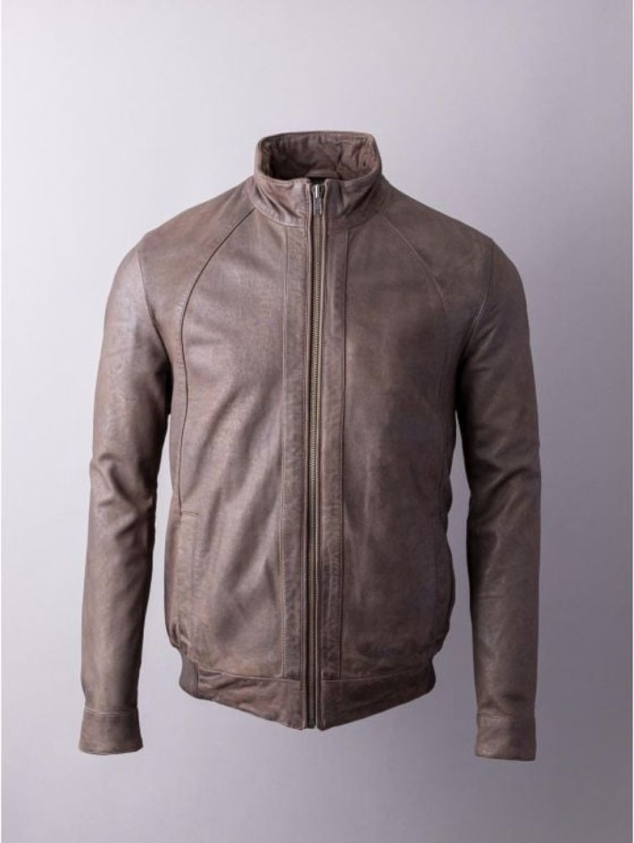 Lakeland Leather Paveyark Leather Bomber Jacket In Chocolate Brown | Coats & Outerwear