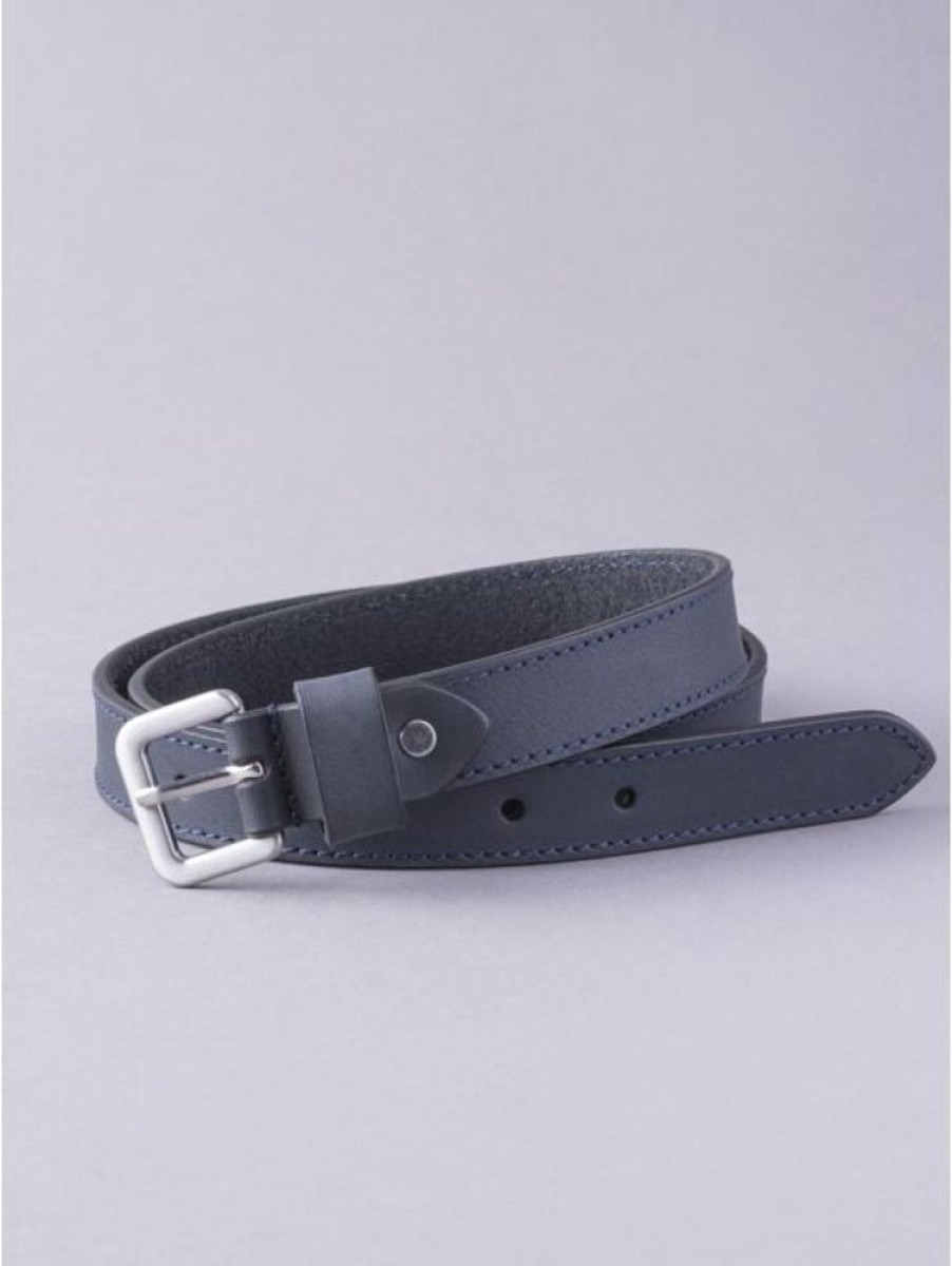 Lakeland Leather Keswick Leather Belt In Navy | Belts