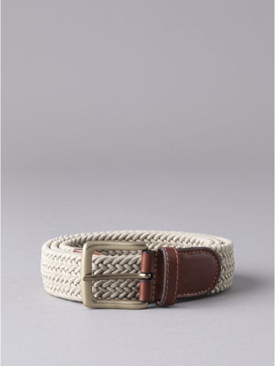 Lakeland Leather Greythwaite Braided Belt In Stone | Belts