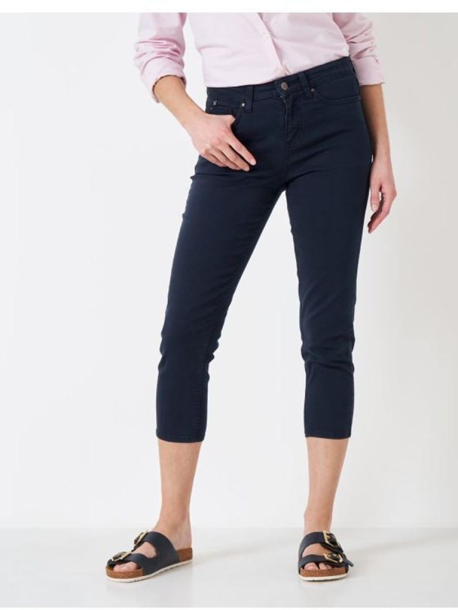 Crew Clothing Crew Clothing Cropped Jeans In Navy | Trousers & Jeans