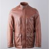 Lakeland Leather Scafell Leather Jacket In Chestnut | Coats & Outerwear