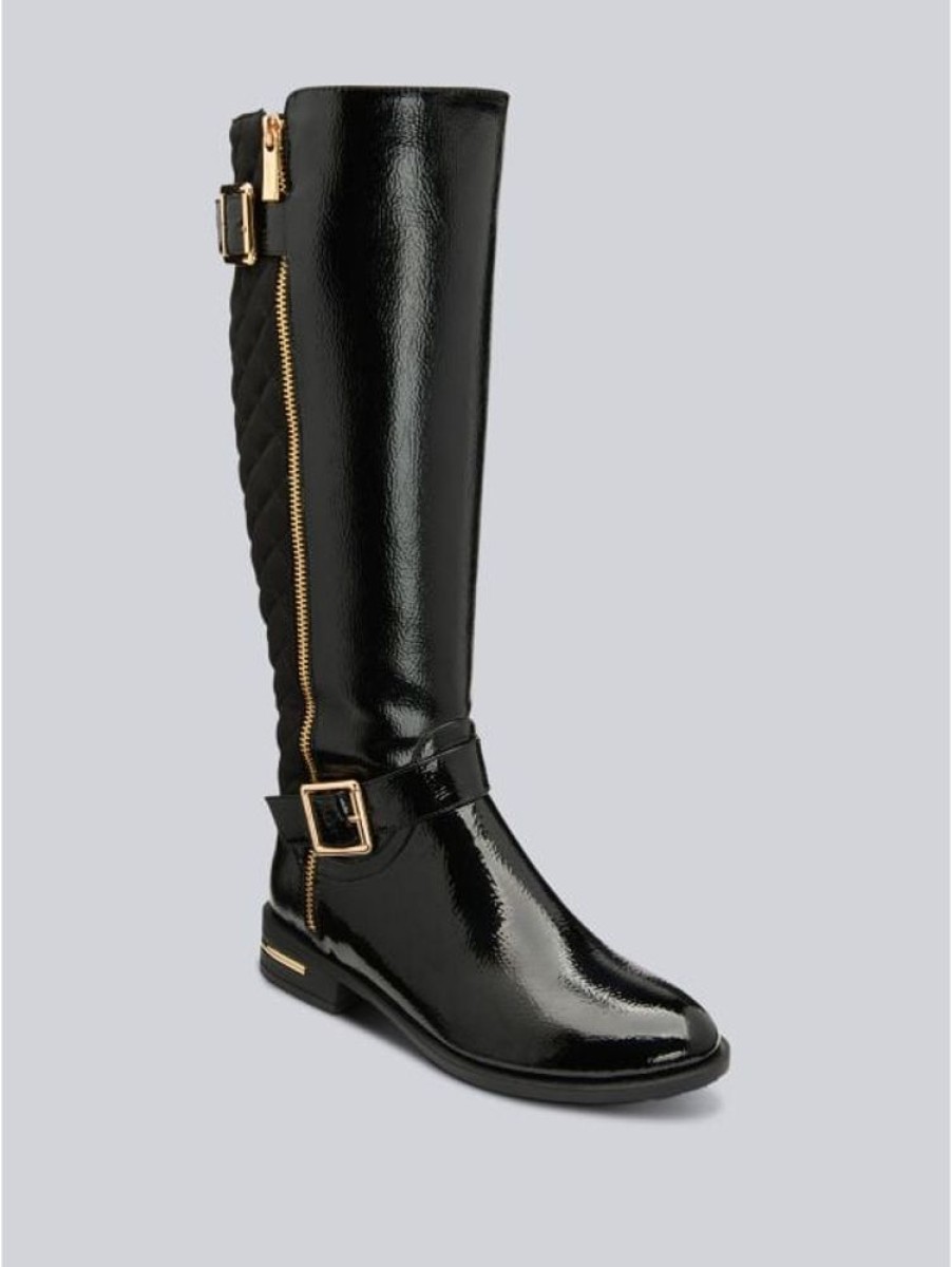 Lotus Lotus Bessie Knee High Boots In Black | Boots