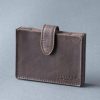 Lakeland Leather Walton Leather Card Holder In Dark Brown | Wallets & Card Holders