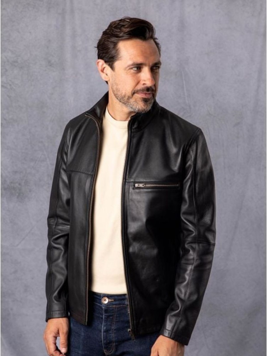 Lakeland Leather Preston Leather Jacket In Black | Coats & Outerwear