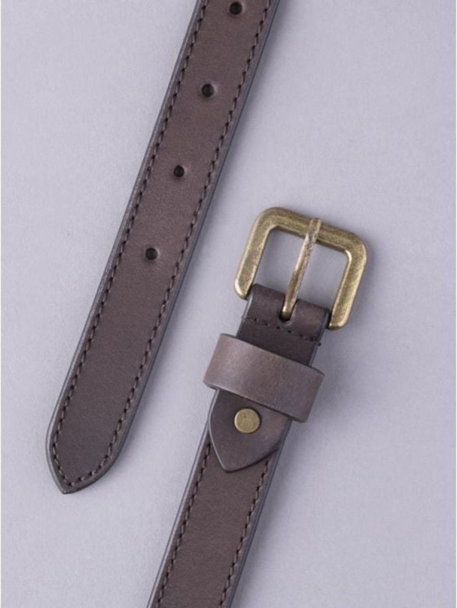 Lakeland Leather Keswick Leather Belt In Dark Brown | Belts