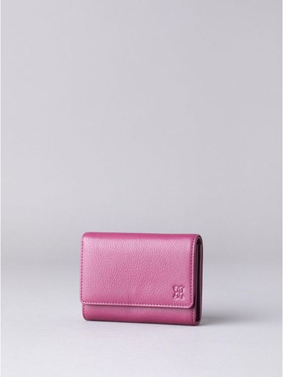 Lakeland Leather Arnside Medium Leather Purse In Pink | Purses & Card Holders