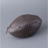 Lakeland Leather Vintage Leather Rugby Ball Wash Bag In Brown | Wash Bags