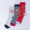 Lakeland Leather Three Pack - Frankie Fox Socks In Orange | Socks