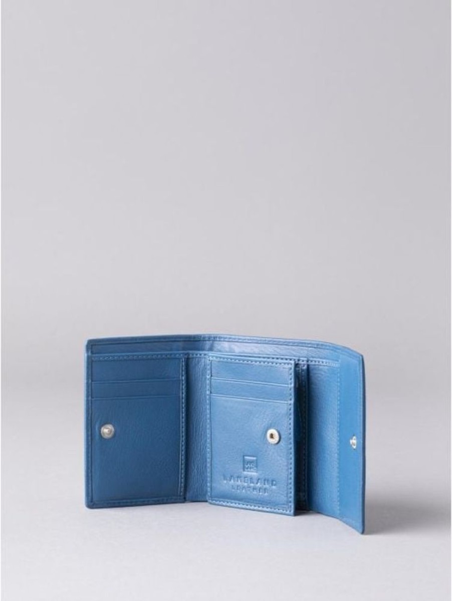 Lakeland Leather Arnside Small Leather Purse In Reef Blue | Purses & Card Holders