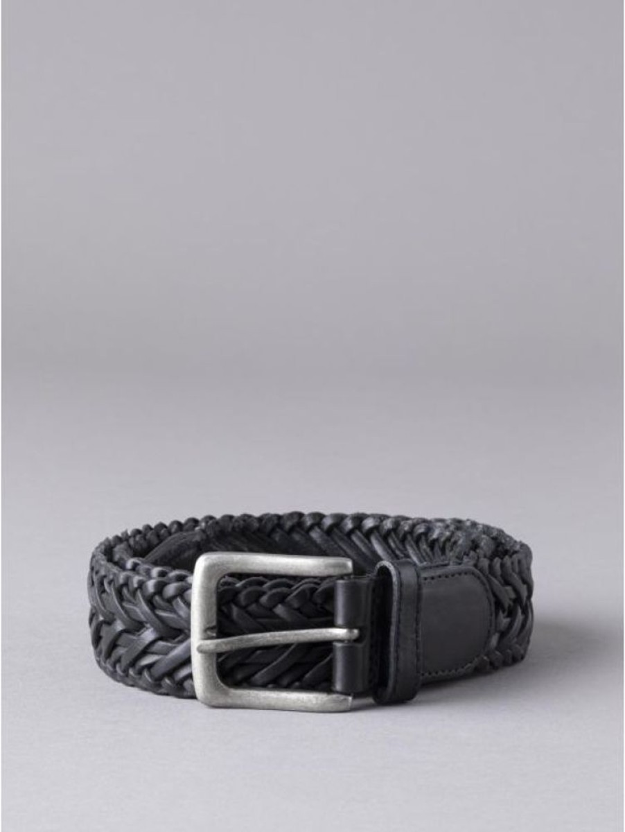 Lakeland Leather Howbeck Leather Braided Belt In Black | Belts