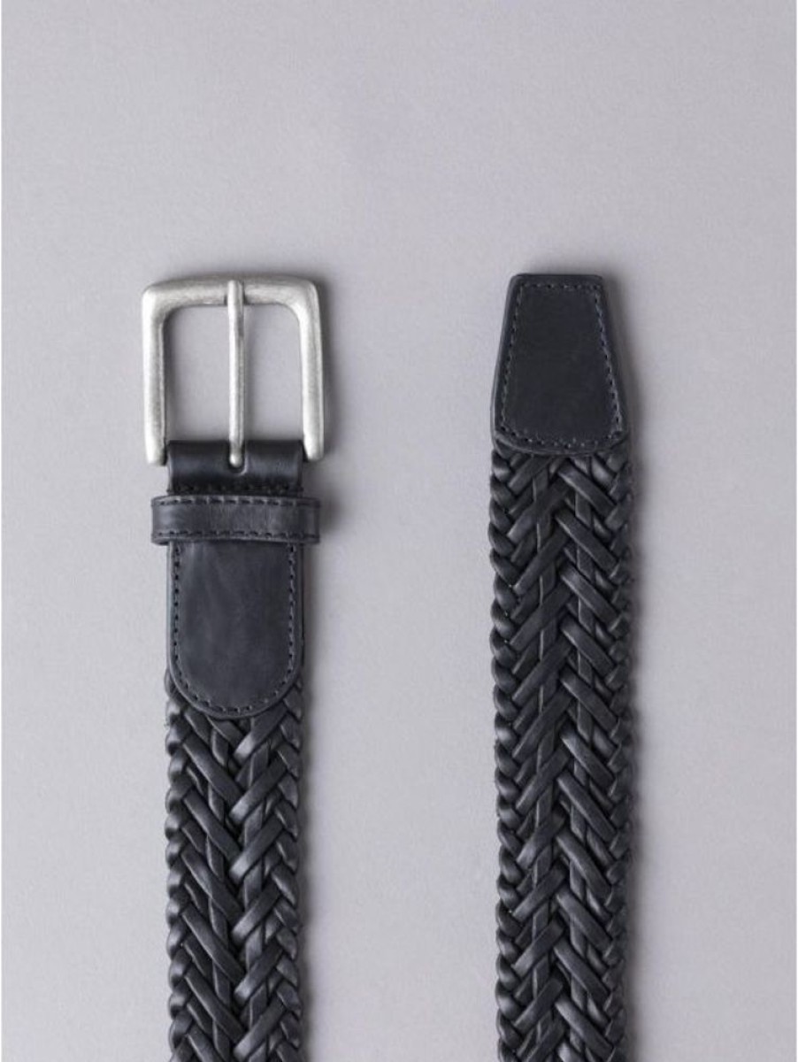 Lakeland Leather Howbeck Leather Braided Belt In Black | Belts